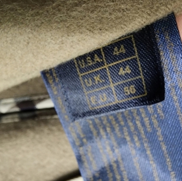 Mens Brooks Brothers Tan Brown Bemberg Wool Cashmere Trench Coat Rain Winter - Picture 13 of 16